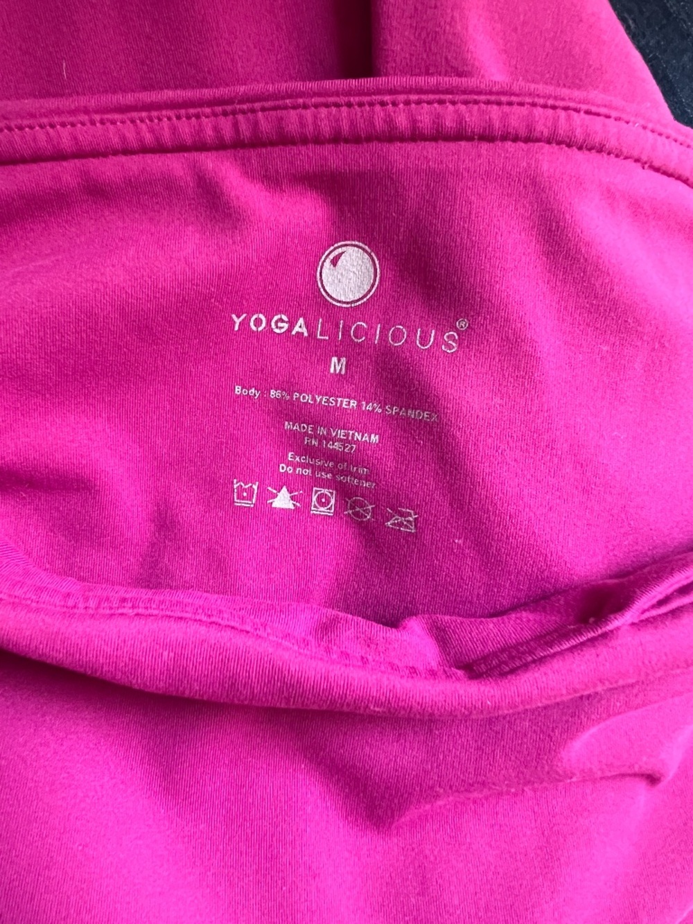 Yogalicious Pink High Rise Cropped Leggings | Buttery Soft Yoga Workout Pants - Picture 4 of 4